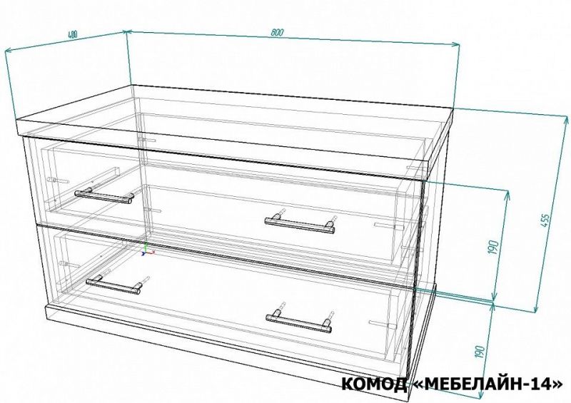 Комод мебелайн 11